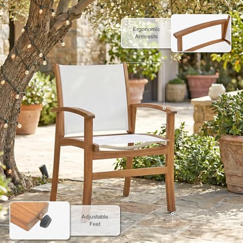 7-Piece Outdoor Patio Dining Set w/Umbrella Hole - Image 3