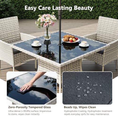 Outdoor Dining Set, 15-Piece Patio Furniture Set - Image 4