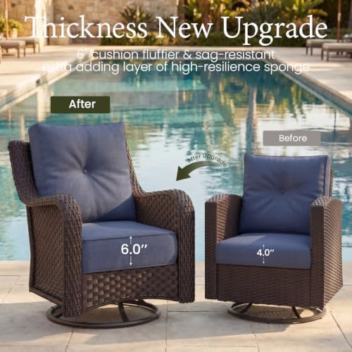 6 Piece Wicker Outdoor Furniture Set - Image 4