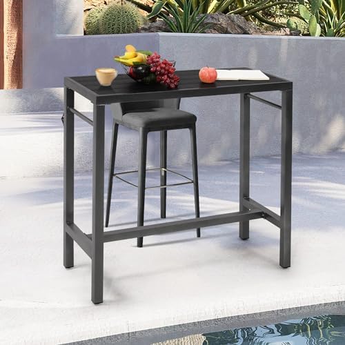 Murago Outdoor Bar Table, Bar Height Outdoor Pub Table, 39 inch Long - Image 6