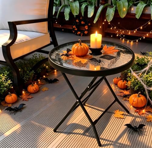Outdoor Side Table, Small Patio End Table Set of 2 - Image 2