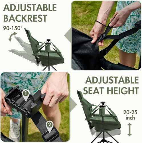 Portal Hammock Camping Chair, Portable Outdoor Swinging Chairs, Rocking Chair - Image 5