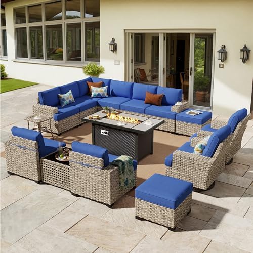 HOOOWOOO Outdoor Sectional Patio Furniture Set by DesignforBetterLife