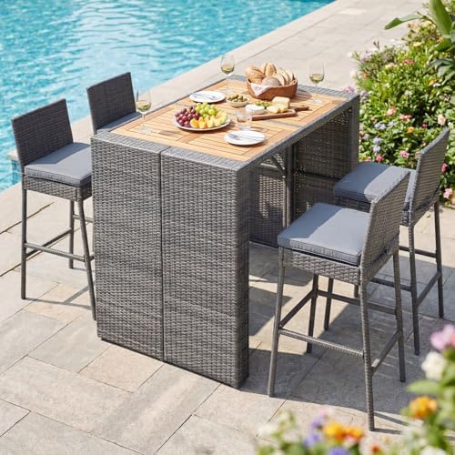 RELAX4LIFE 5-Piece Outdoor Bar Set - Image 2