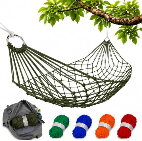 Camping Hammock Without Stand, Net Mesh Hammocks by VIKROM