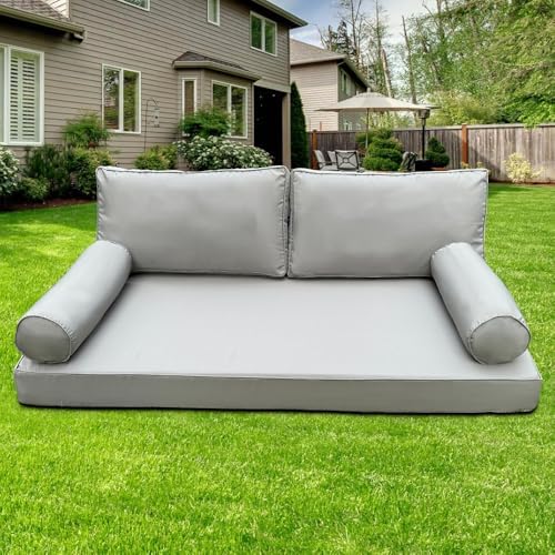 Outdoor Daybed Cushion Cover Twin, Daybed Mattress Bolster Pillow Fitted Sheet - Image 5
