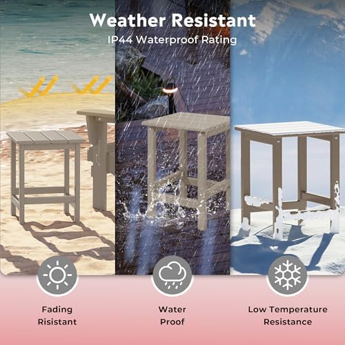 Square Outdoor Side Tables, Adirondack Patio Tables - Image 5