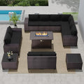 13 PCS Outdoor Patio Furniture Set, Outdoor Sectional Furniture by RTDTD