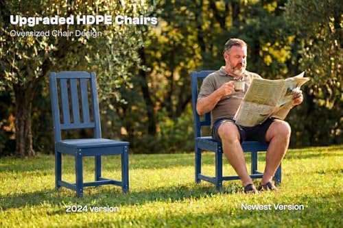 Perli™ 5-Piece Outdoor Dining Set, All-Weather HDPE Patio Furniture - Image 5
