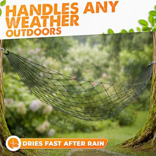 Camping Hammock Without Stand, Net Mesh Hammocks - Image 6