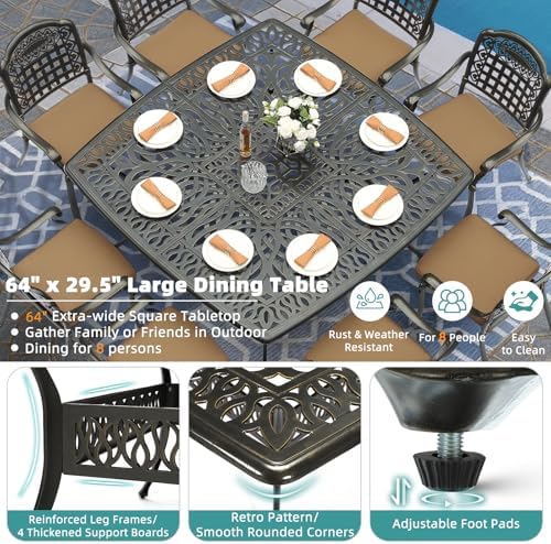 9-Piece Outdoor Furniture Dining Set - Image 2