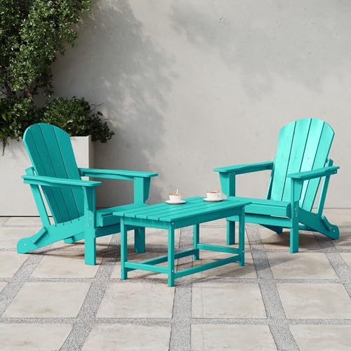 Adirondack Conversation Table, HDPE Outdoor Drink Weather Resistant, Outdoor - Image 7