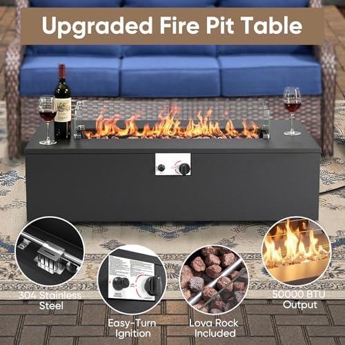 5-Piece Wicker Patio Furniture Set - Image 7