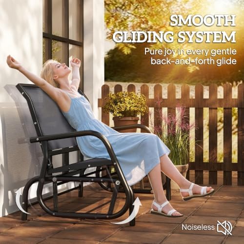Outsunny 2-Person Outdoor Glider Bench - Image 4