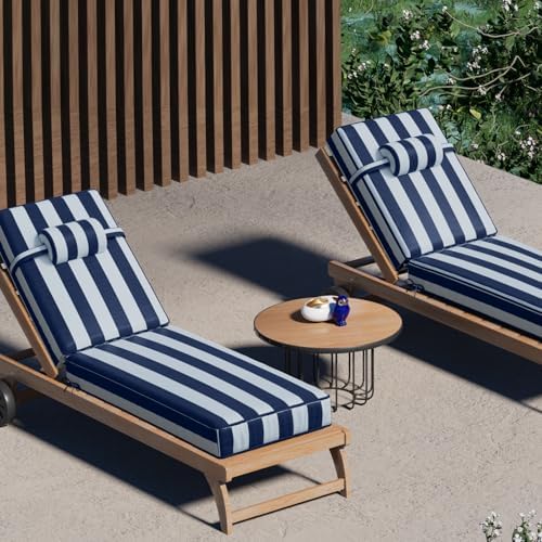 72 x 21 x 4 Inch Olefin Chaise Lounge Cushions, Lounge Chair Cushions - Image 7