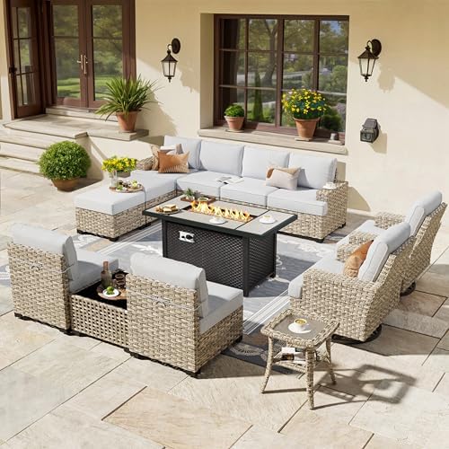 HOOOWOOO Outdoor Sectional Patio Furniture Set by DesignforBetterLife