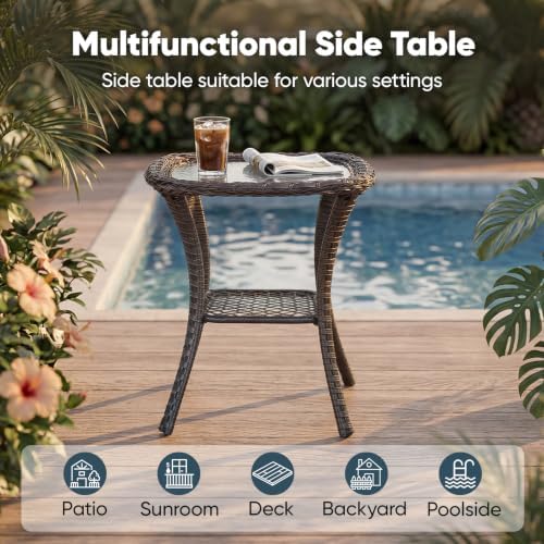 Belord Small Outdoor Side Table - Image 3