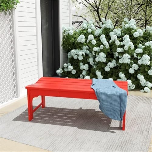 Outdoor Benches Weatherproof, All Weather Resistant Park Bench Poly Lumber - Image 2