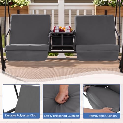 Tangkula 2 Person Porch Swing - Image 5