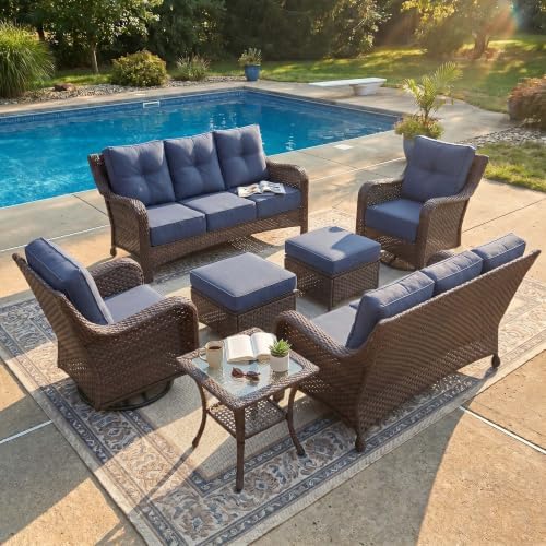 7 Piece Wicker Outdoor Furniture Set by LayinSun