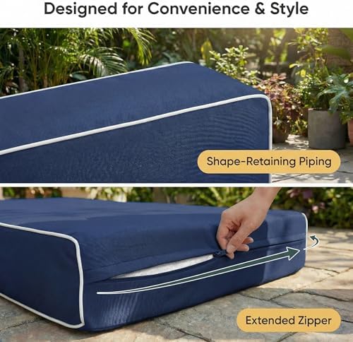 Outdoor Twin Size Swing Cushion & Pillows Cover - Image 5