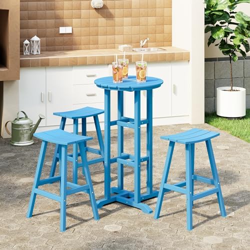 Outdoor Bar Table, Patio Bar Table Bistro Dining Table Pub Table - Image 3