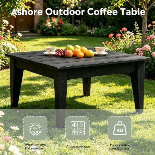 32 Inch Ashore Outdoor Coffee Table - Image 4