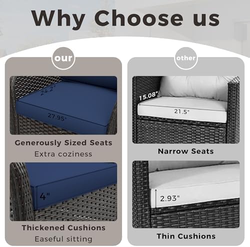 3 Seater Outdoor Patio Couch - Image 5