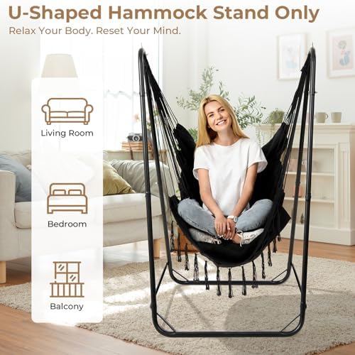 Hammock Chair Stand, 220 lbs Capacity, Hanging Chair Stand - Image 2