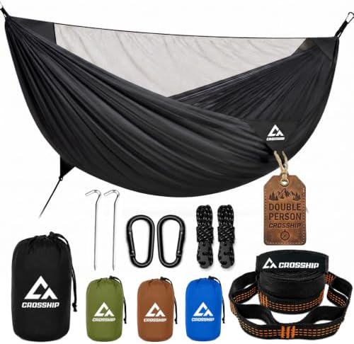2 Adults Camping Hammock with Mosquito Net by CROSSHIP