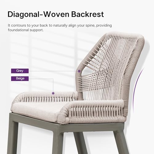 PURPLE LEAF Bar Height Stools Set of 2 - Image 6