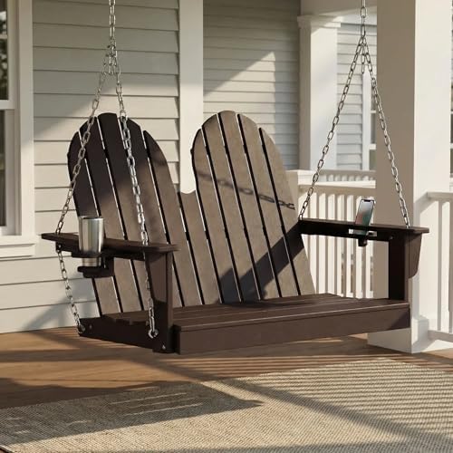 Savannah 4ft Outdoor HDPE Farmhouse Hanging Porch Swing - Image 7