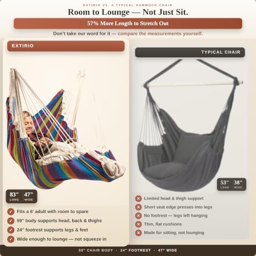 Hanging Hammock Chair Swing - Image 5