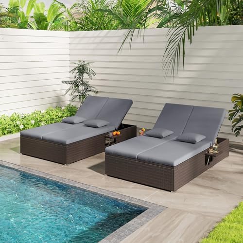 Tangkula Outdoor Rattan Daybed - Image 3