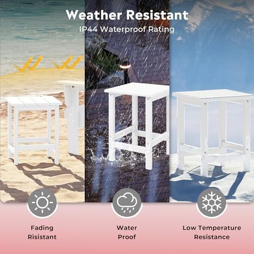Square Outdoor Side Tables, Adirondack Patio Tables - Image 5