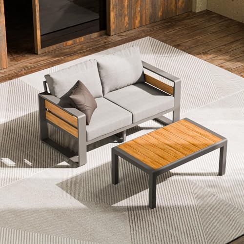 ZANDOR Aluminum Outdoor Patio Furniture-Loveseat by ZANDOR%7CGoodtimesstartoutside