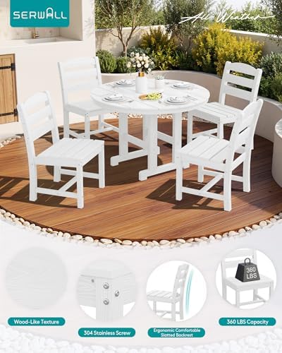 SERWALL 5-Piece Patio Dining Set - Image 5