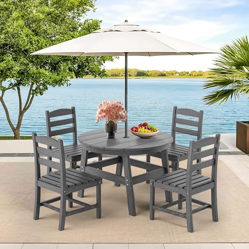 Pamapic Patio Dining Table Set, 5-Piece Outdoor Dining Set - Image 3