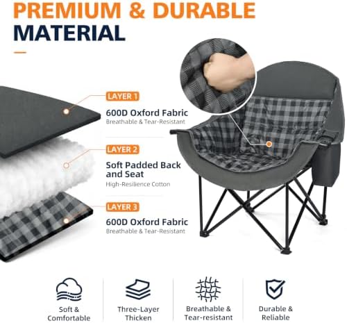 Oversized Camping Chair for Adults - Image 3