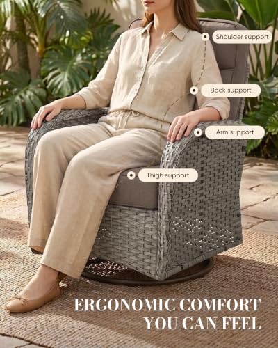 Upgraded 6“ Cushion Luxury Patio Furniture Set - Image 5