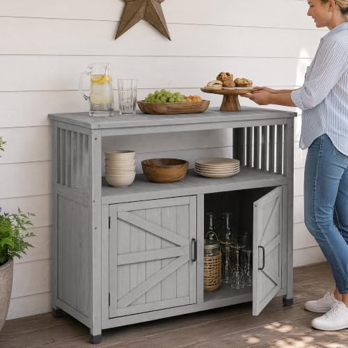 Mederlo Wooden Patio Bar Table - Image 2