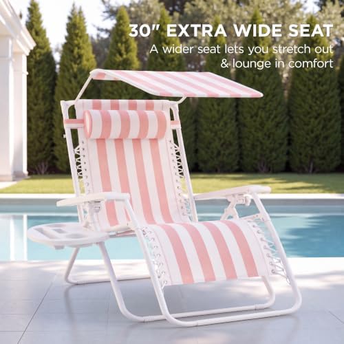 Best Choice Products Oversized Zero Gravity Chair Recliner w/ Canopy - Image 6