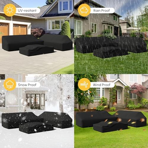 homary 4-Piece Outdoor Modular Sofa Set - Image 2