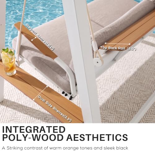 3-Seat Outdoor Porch Swing - Image 2