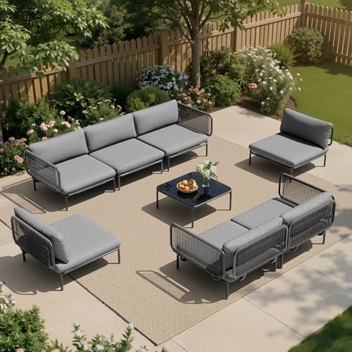 7 Piece Modern Outdoor Sectional Sofa by VredHom