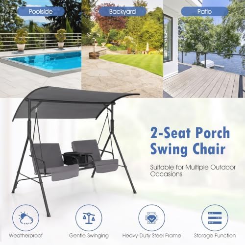 Happygrill 2 Person Porch Swing - Image 7