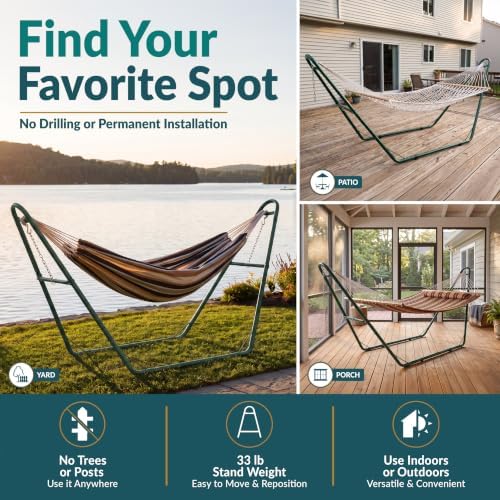 Sunnydaze Universal Heavy-Duty Hammock Stand - Image 5