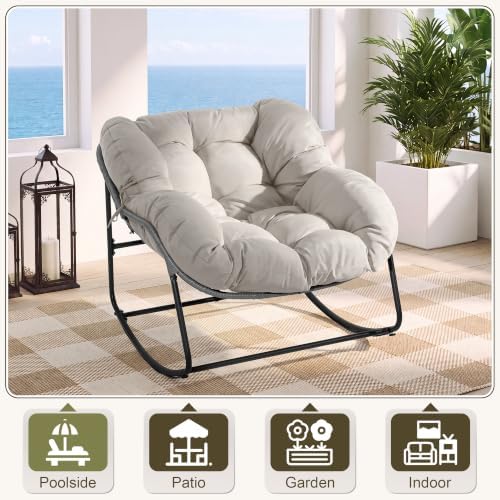 Bifanuo Oversized Egg Rocking Chair - Image 3