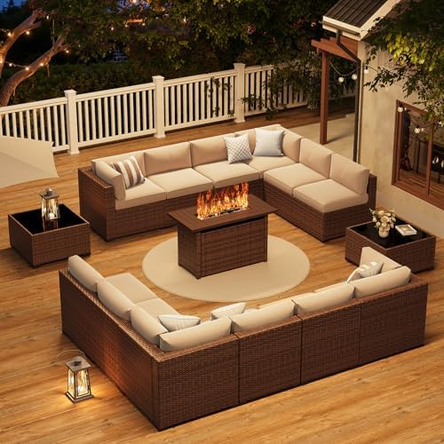 15-Piece Wicker Outdoor Patio Furniture Set - Image 3