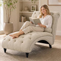 Tufted Chaise Lounge Chair Indoor by Mjkone